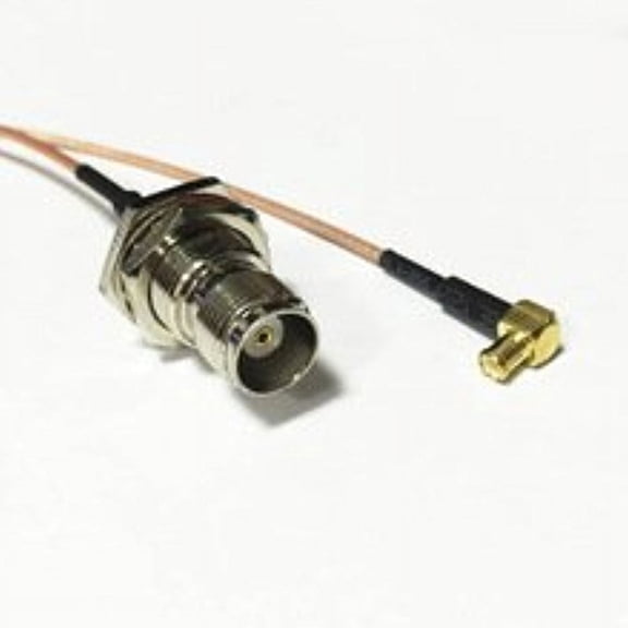 TNC female bulkhead to MCX male right angle RF coax cable RG178 flexiable 15cm 6" for wireless card High Quality Ships Quickly From USA