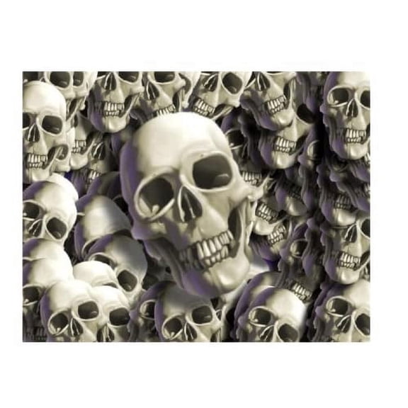 Collage of Skulls Edible Icing Image Cake Topper, by Tnct.