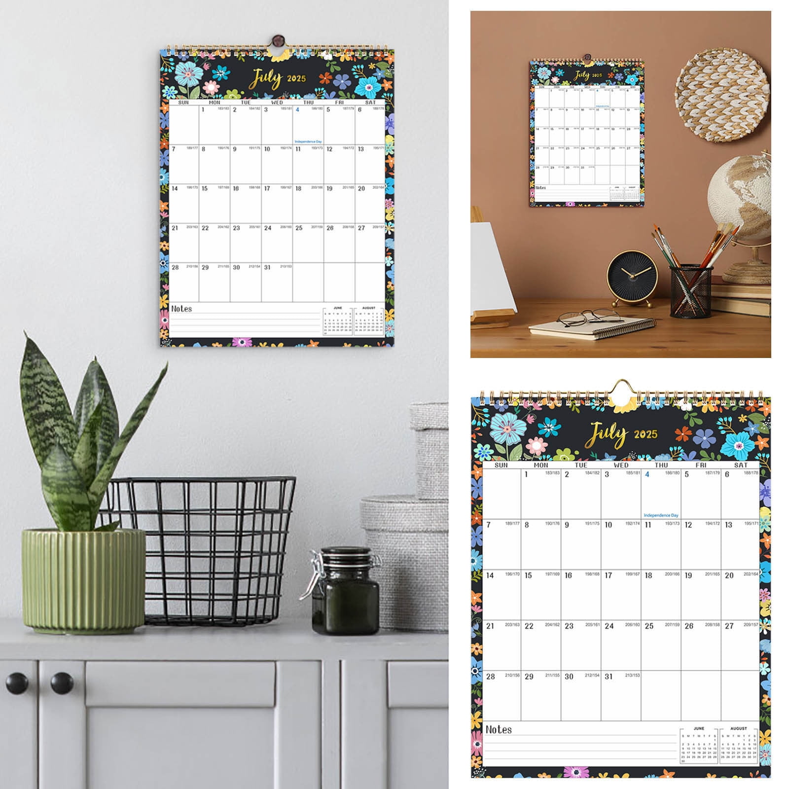TNDBKQWR 2025 Calendar for Wall 2025 Wall Calendar 18 Month Calendar
