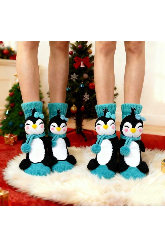 3D Knit Animal Hugging Socks, 3D Knit Animal Socks for Adults, Christmas Animal Hugging Socks(1 Pair)