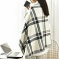 thumbnail image 1 of TNDBKQWR Winter Warm Blanket Plaid Blanket for Office, Wearable Blankets Office Chair Blanket, Protable Chair Throw Cover 55.1"x39.3", 1 of 9