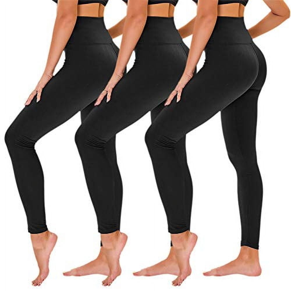 TNNZEET 3 Pack High Waisted Leggings for Women - Buttery TNNZEET 3 Pack High Waisted Leggings for Women - Buttery