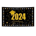 thumbnail image 1 of TNOBHG 2024 Seniors Graduation Banner Congratulations Class of 2024 Happy Graduation Banner Fine Workmanship Congratulation Graduates Letter Print Flag Class, 1 of 8