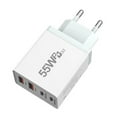 thumbnail image 1 of TNOBHG 55w Multi-port Charger Usb C Charger Block 4 Port Type C 55w Fast Charging Multiport Wall Plug Power Adapter Outlet Fast Charging Station, 1 of 8