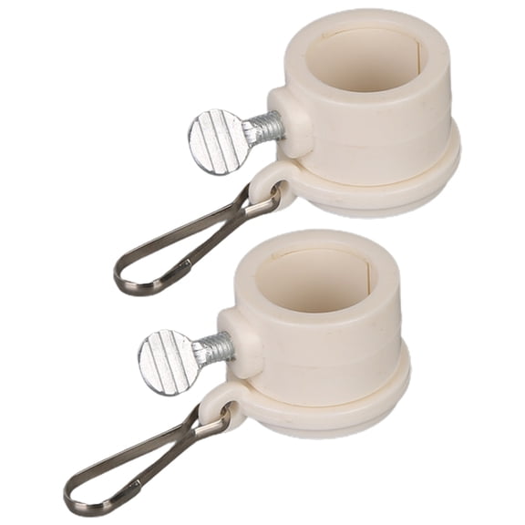 TNOBHG Adjustable Flagpole Buckle 2pcs/set Flag Pole Clips 360-degree Rotating Flagpole Rings Wind-resistant Tangle-free Swivel Weatherproof Buckles for 2x3