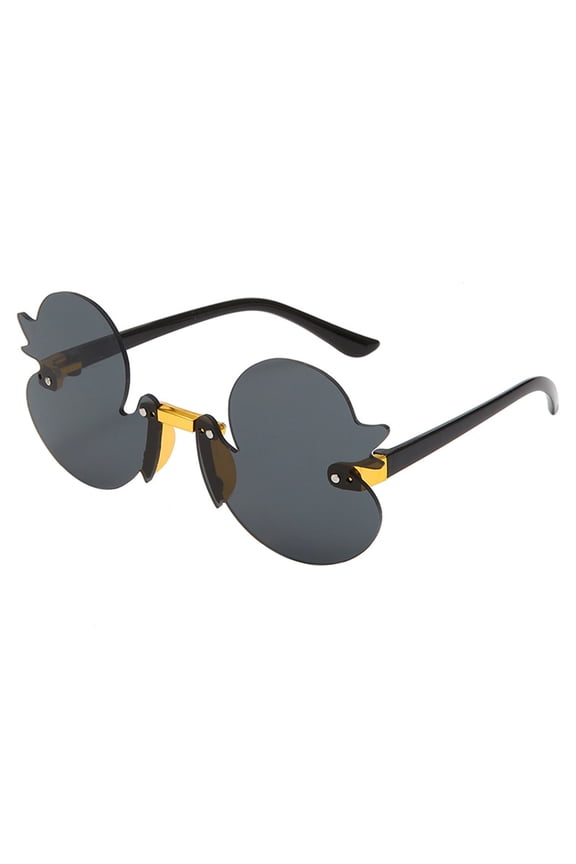 Anti-uv Rainbow Glasses Children Sunglasses Duckling Shape Translucent Anti-uv Block Sunlight Eye Protection Photo Prop Girls Vacation Summer Beach