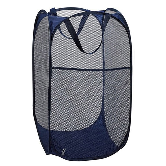 TNOBHG Breathable Mesh Laundry Basket Foldable Laundry Basket with Side Pockets Capacity Dirty Clothes Storage Basket Breathable Mesh Durable for Sorting