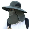 thumbnail image 1 of TNOBHG Breathable Sun Hat Unisex Sunhat with Detachable Front Cover Outdoor Protection for Face Neck Eyes Anti-uv Sunscreen Breathable Adjustable for Fishing, 1 of 8