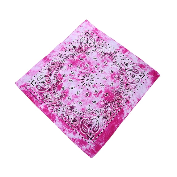 TNOBHG Bright Colored Bandana Multi-purpose Hop Square Bandana Breathable Cotton Men Women Boys Girls Summer Handkerchief Printed Sun Protection Hair Scarf