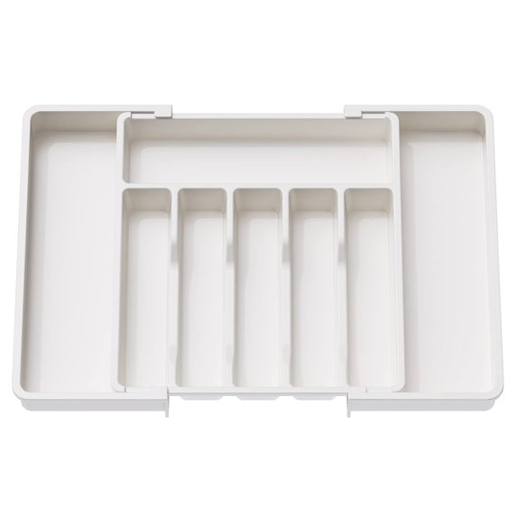 TNOBHG Chopsticks Spoon Organizer Cutlery Storage Box Expandable Multi-compartment Organizer for Kitchen Utensils
