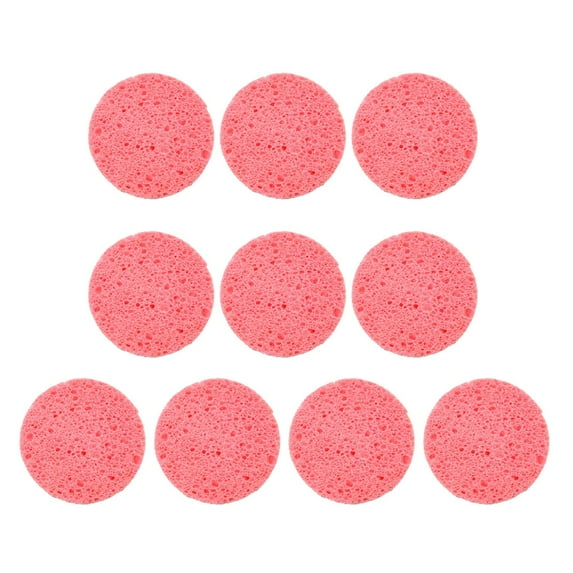 TNOBHG Daily Use Face Sponge 10pcs Reusable Face Sponge Kit Round Absorbent Compressed Natural Makeup Removal Exfoliating Spa Face Cleansing Cellulose Sponge