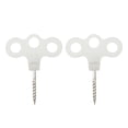 thumbnail image 1 of TNOBHG Earth Nails Stainless Steel Three-eye Thread Ground Anchors for Camping Hiking More Set of 2 Three Eye Threaded Floor Nails, 1 of 8