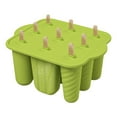 thumbnail image 1 of TNOBHG Easy-release Ice Mold with Wooden Sticks 9 Hollow Silicone Popsicle Molds with Lids Easy-release Ice Cream Maker Homemade Ice for Home for Juice, 1 of 8