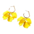 thumbnail image 1 of TNOBHG Elegant Rose Petal Dangle Earrings 1 Pair Rose Petal Drop Earrings Long Style Exaggerated Dangle Earrings Bright Color Jewelry Accessories Bohemian, 1 of 8