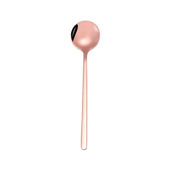 TNOBHG Extended Handle Spoon 304 Stainless Steel Long Handle Spoon for Dessert Soup Salad More Durable Rust-resistant Kitchen Utensil Stainless Steel Spoon