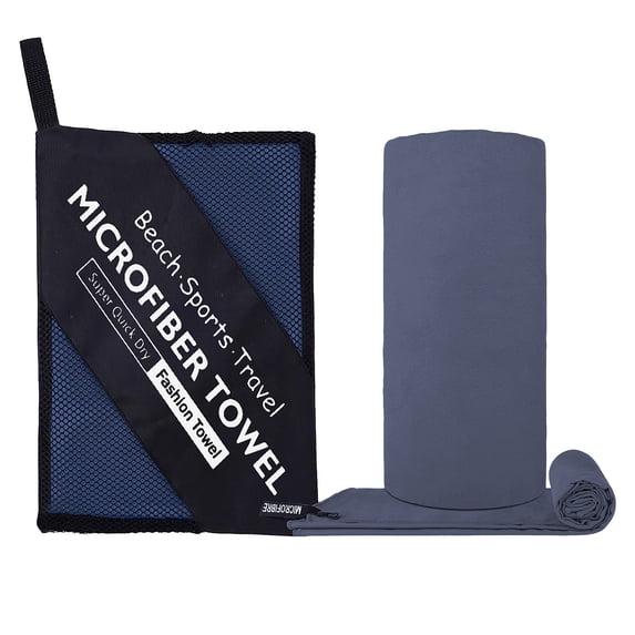 TNOBHG Extra Soft Fitness Towel Microfiber Fitness Towel with Zipper Storage Bag Quick-drying Water Absorbent Machine Washable Beach Yoga Sports Exercise