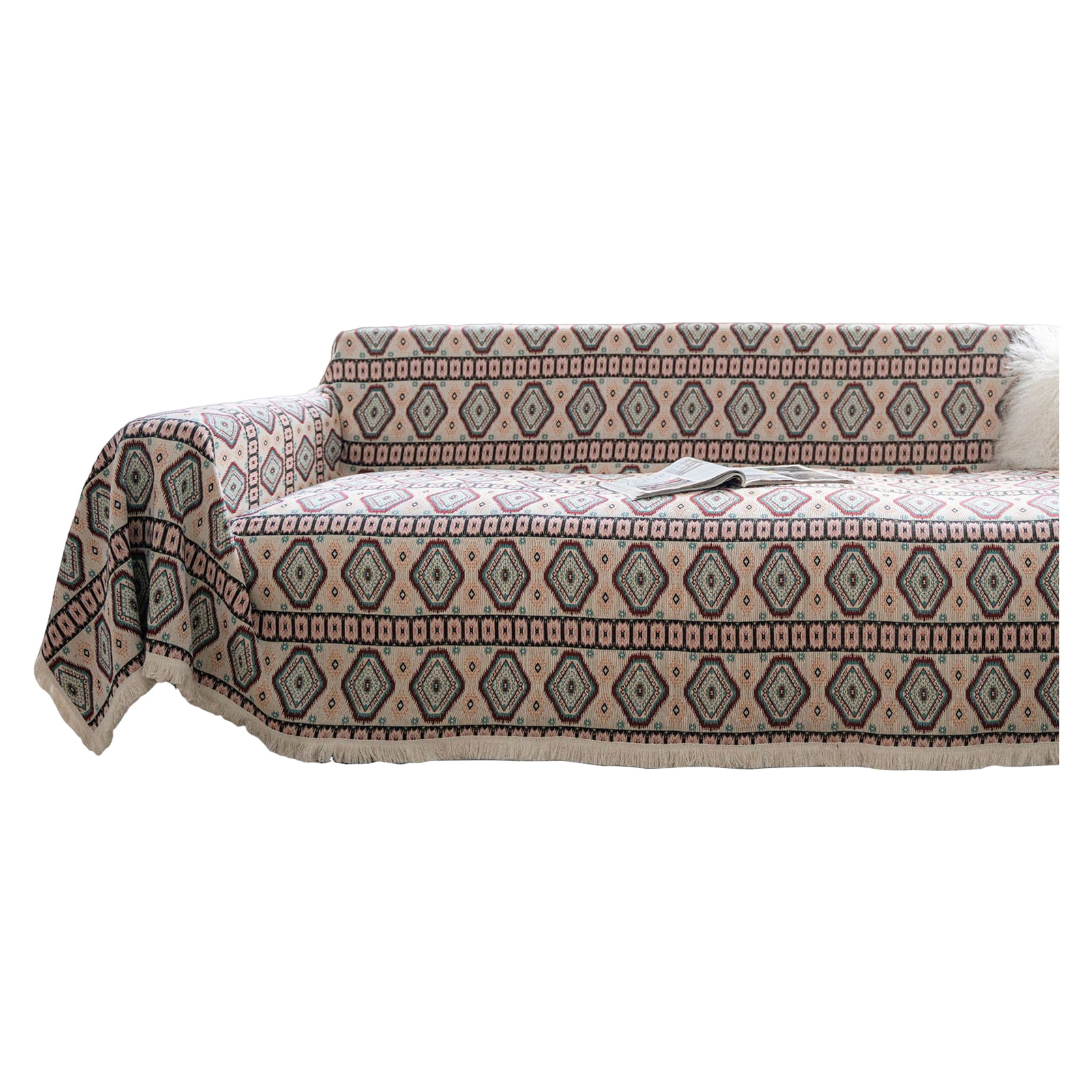 TNOBHG Farmhouse Couch Cover Vintage Farmhouse Universal Sofa Cover