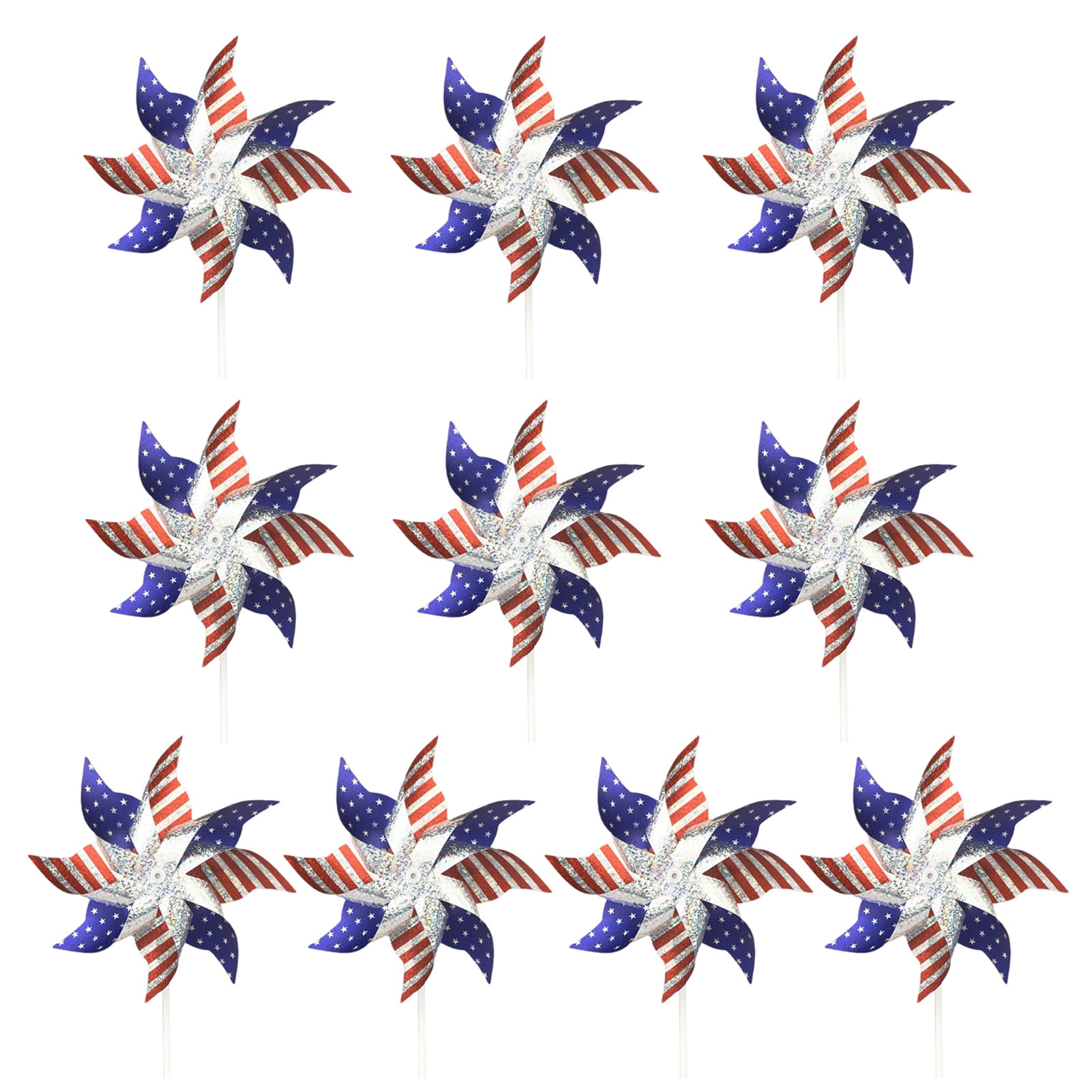 TNOBHG Garden Scarecrow Decor 10/12 Pack Independence Day Windmill ...