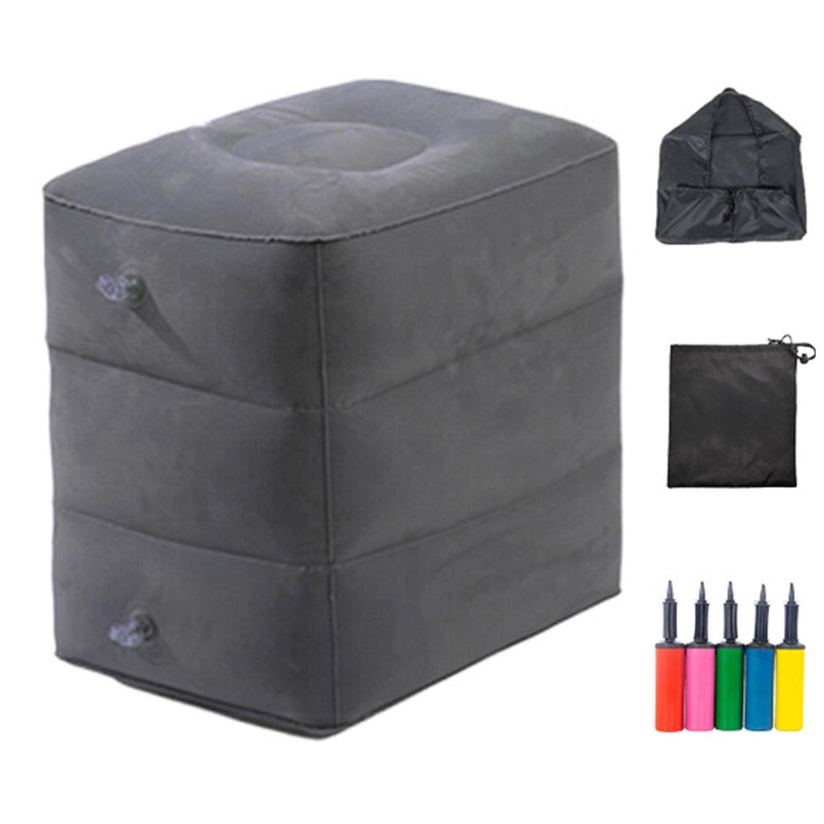 TNOBHG Inflatable Foot Rest Inflatable Airplane Foot Rest Height ...