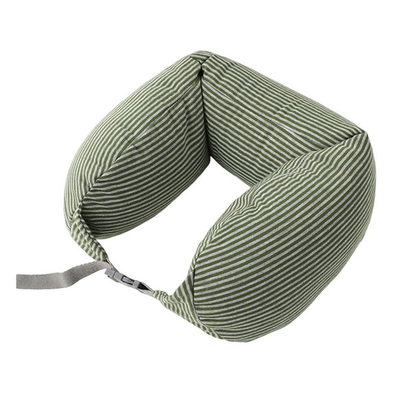 TNOBHG Inflatable Neck Pillow Breathable Adjustable Stuffable U-shaped Travel Neck Pillow with Hidden Zipper Super Soft Neck Support U-shaped Travel Pillow