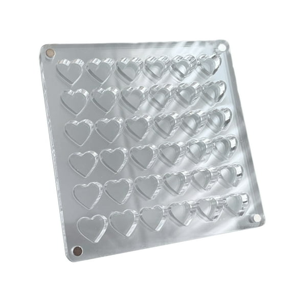 TNOBHG Jewelry Organizer Box Acrylic Seashell Display Box with Magnetic Closure 36/64 Grids Square Craft Organizer for Natural Stones Nail Art Beads Charms