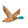 thumbnail image 1 of TNOBHG Mallard Duck Wood Plaque Wooden Mallard Duck Wall Decoration Rustic Flying Duck-shaped Wood Art Decor for Home Office Room Hand-painted, 1 of 8