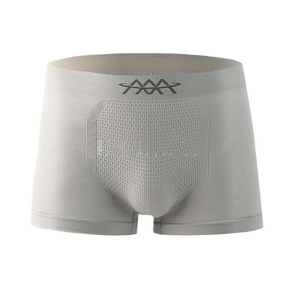 TNOBHG Men Breathable Briefs Men's Breathable Briefs Slim Fit High Elasticity Fine Lines Smooth Seamless Panties Mid-rise Honeycomb Bags Solid Color Shorts