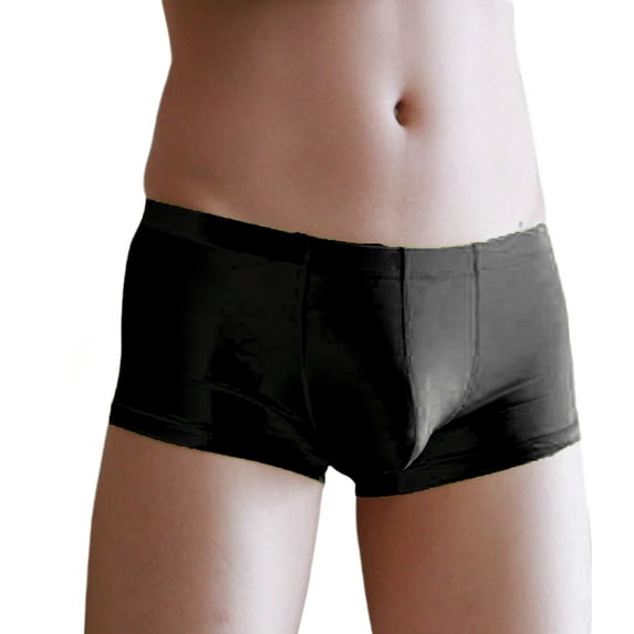 TNOBHG Men Ice Silk Shorts Briefs Men's Ice Silk Shorts Briefs Transparent Breathable Seamless Underwear for Comfort Style Transparent Breathable Shorts