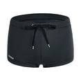 thumbnail image 1 of TNOBHG Men Swimming Trunks Summer Men Swim Shorts Low-rise Solid Color Beach Tight Swimming Trunks with Waist Tie Swimsuit Sports Surf Shorts Low-waisted, 1 of 8
