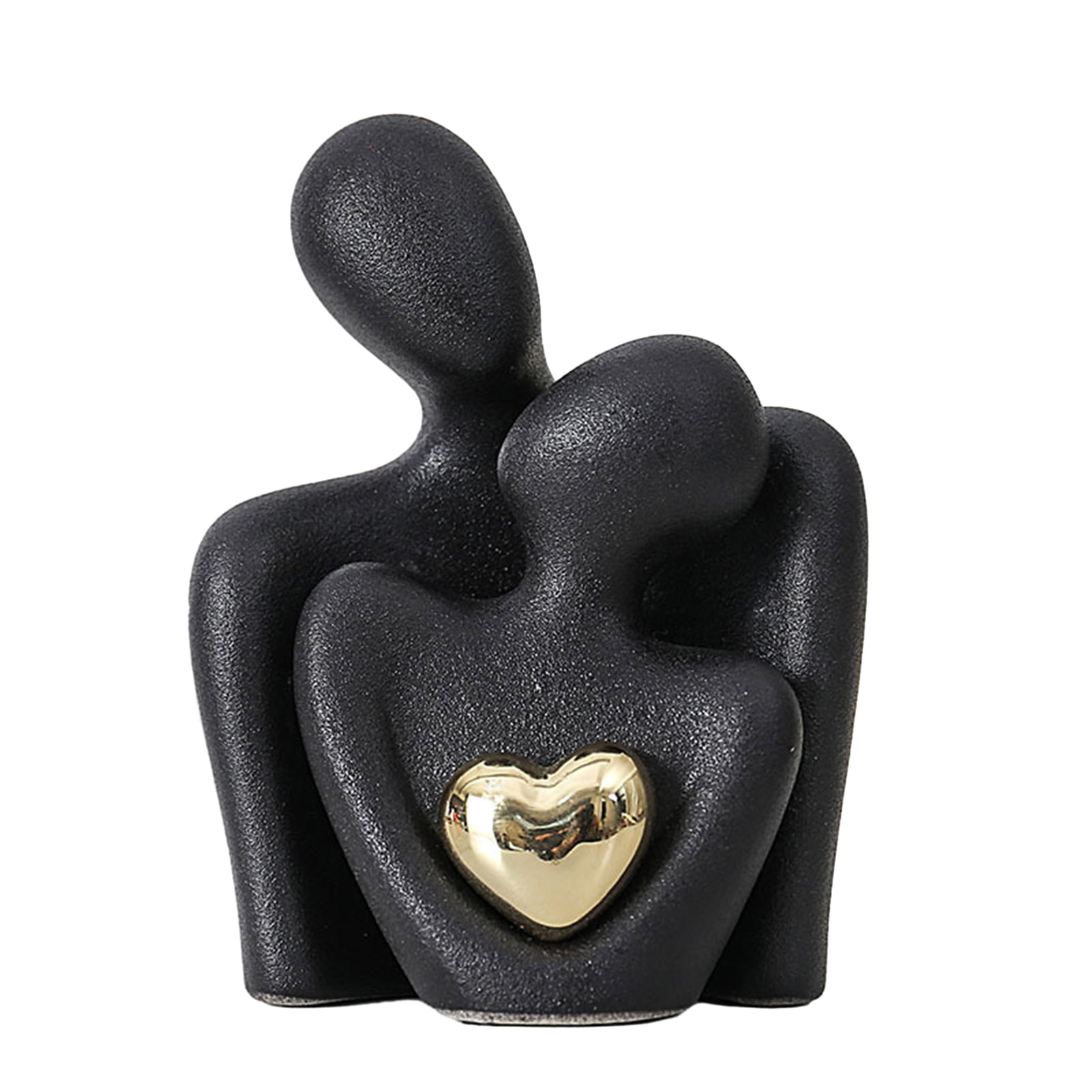 TNOBHG Men Women Embrace Figurine Ceramic Couple Hug Figurine with ...