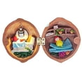 thumbnail image 1 of TNOBHG Miniature Walnut Shell Handcrafted Walnut Shell Decoration with Warm Light Tiny World Walnut House Miniature Book Store Mini Library Ornament for Kids, 1 of 8