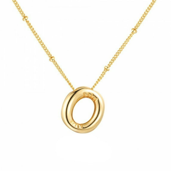 TNOBHG Pendant Women Necklace Smooth Balloon Letter Pendant Decor Adjustable Length Solid Color Exquisite Stainless Choker Necklace Neck Decoration Jewelry