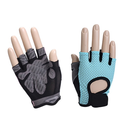 TNOBHG Riding Gloves Workout Gloves for Gym Training Weightlifting Half finger Breathable Non slip Wear resistant Full Palm Cycling Riding Fitness