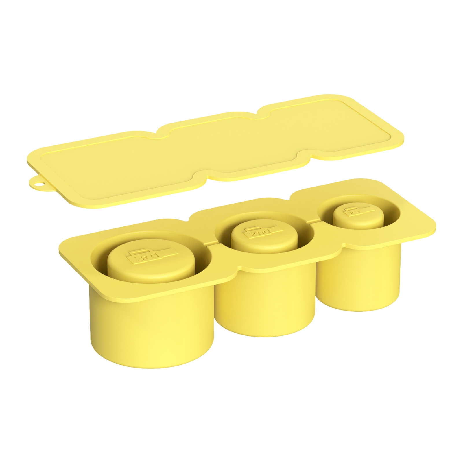 TNOBHG Silicone Ice Cube Tray Silicone Ice Tray 3 Compartments with Lid