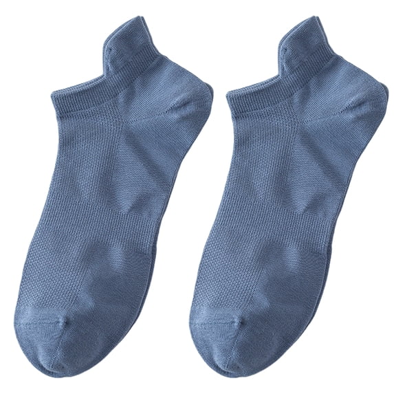TNOBHG Solid Color Boat Socks 1 Pair Men Boat Socks Low-cut Cotton Solid Color High Elasticity Anti-slip Soft Sweat-absorption Anti-shrink Sports Short Socks