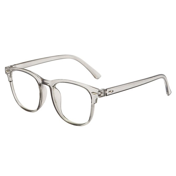 TNOBHG Transparent Full-frame Glasses Blue Light Blocking Glasses Unisex View Strong Hinge Smooth Transparent with Brim Eye Protection Bluelight Glasses
