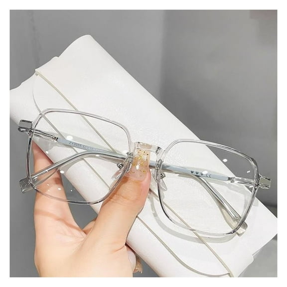 TNOBHG Ultra-light Stylish Eyewear Blue Light Blocking Glasses Unisex Frame View Strong Hinge Color-changing Transparent with Brim Eye Protection Bluelight