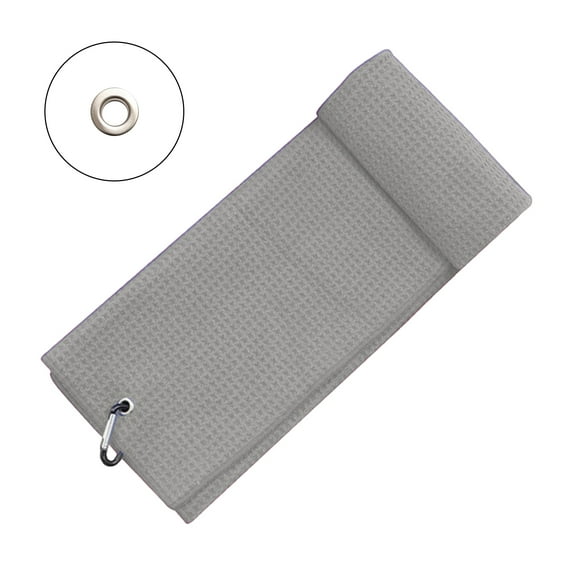 TNOBHG Waffle Pattern Golf Towel Microfiber Golf Towel with Carabiner Clip Waffle Pattern Super Soft Absorbent Golf Club Ball Wipe Cloth Golf Accessories