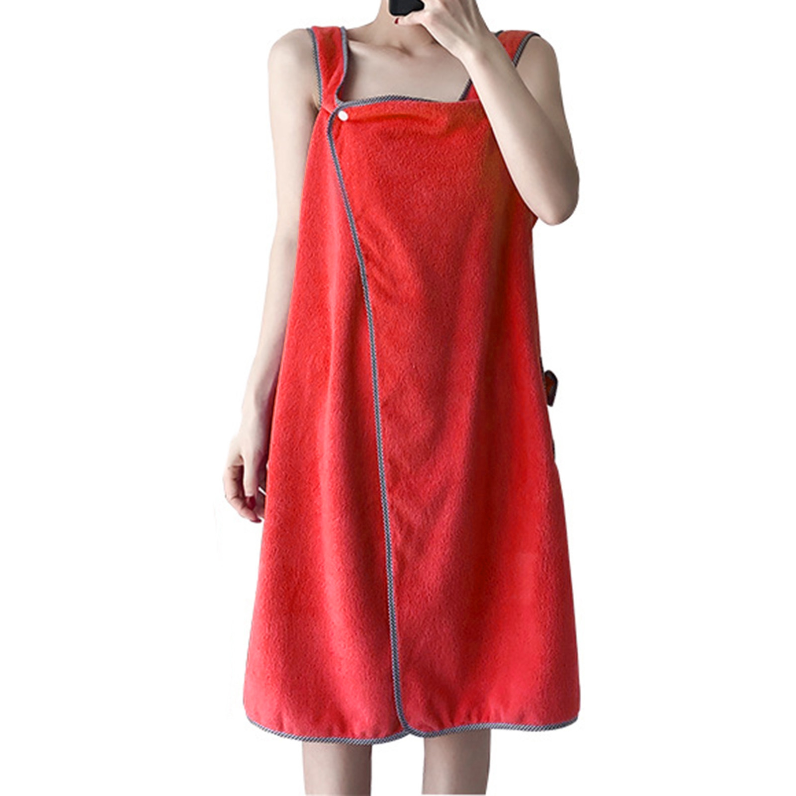 TNOBHG Women Bath Towel Bath Towel Ultrasoft Women Bath Robe Absorbent Comfortable Button