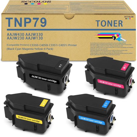 TNP-79 TNP79 Toner Cartridge High Yield TNP79K TNP79C TNP79M TNP79Y Replacement for Konica AAJW430 AAJW330 AAJW230 AAJW130 for Minolta Bizhub C3350i C4050i C3351i C4051i Printer