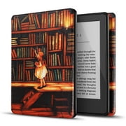 TNP Products Case for Kindle 10th Generation - Slim & Light Smart Cover Case with Auto Sleep & Wake for Amazon Kindle E-reader 6" Display, 10th Generation 2019 Release (Library)