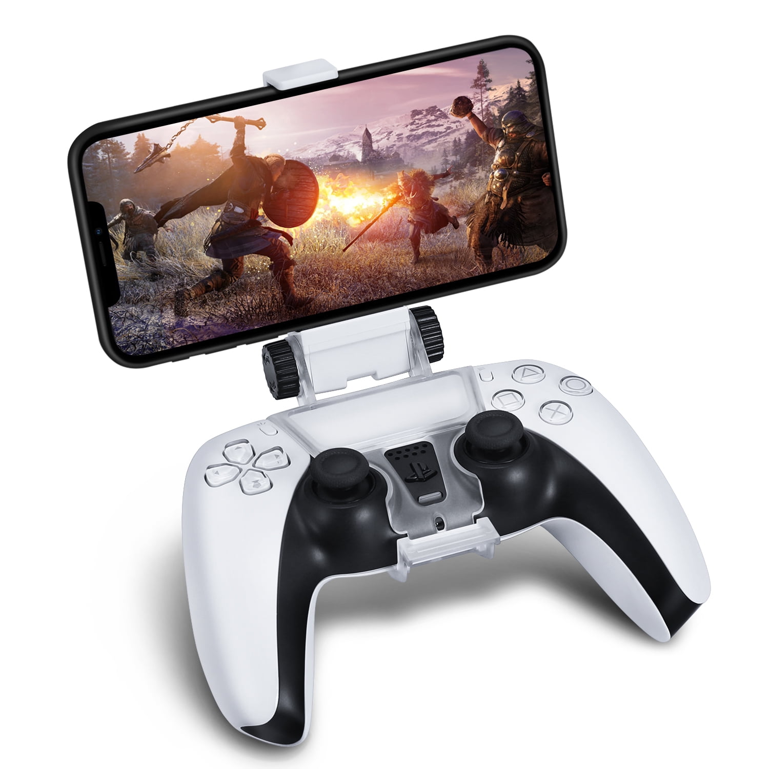 TNP Products PS5 Controller Phone Clip Holder Clamp Mount Bracket for Sony  PlayStation 5 PS5 Dual Shock Wireless Controller [Playstation 5] for iPhone