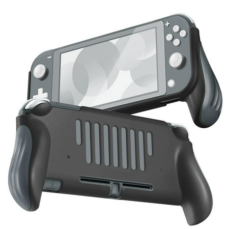 TNP Products Pro Grip Case for Nintendo Switch Lite Protective Shell Cover (Black) Vented Comfort Enhance Ergonomic Grips, Lightweight, Slim, Scratch & Shock Protector Nintendo Switch Lite Accessories