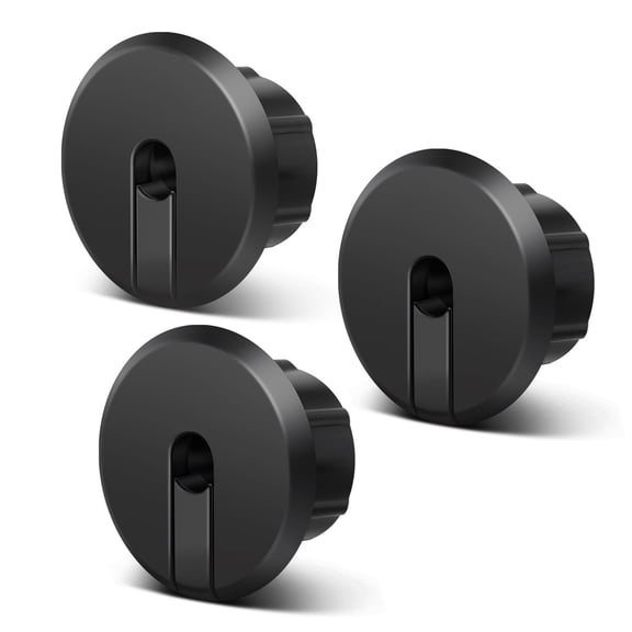 TNP Starlink Cable Grommet, 1-Inch Feed-Through Bushing, Black, 3 Pack