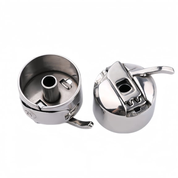 TNSM 2 Pack Stainless Steel Bobbin Case Sewing Machine Bobbin Holder Replacement Parts for Front Loading 15 Class Household Sewing Machines