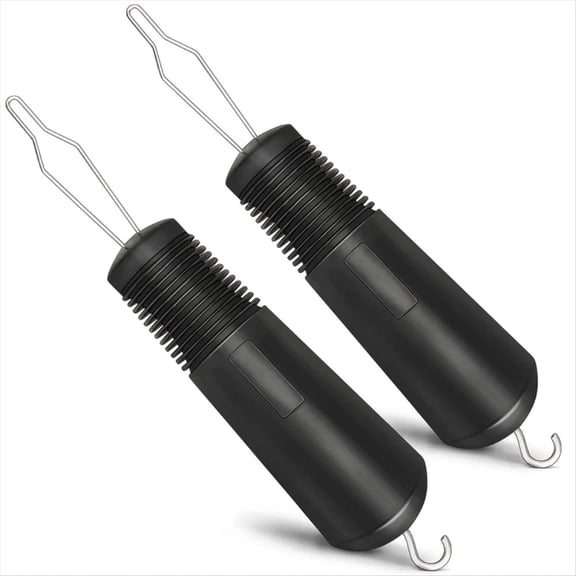 TNSM Button Helper Tool 2Pcs with Non-Slip Grips, Dressing Aid Hook for Elderly Arthritic Hands, Zipper Pull Assist Device