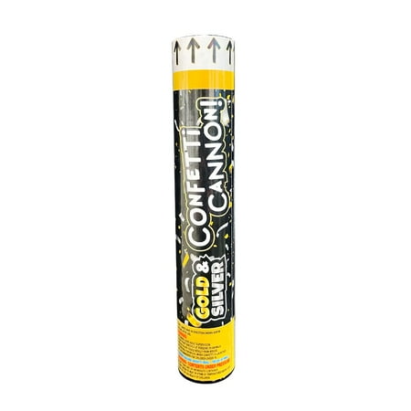 Set of 5 TNT Fireworks, 12 Gold/Silver Paper Confetti Cannon, New Year's