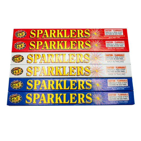 TNT Fireworks, #8 Gold Sparklers, 240 Sparklers