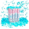 thumbnail image 1 of TNT Fireworks, Blue Gender Reveal Confetti Cannon, 12 Pack, Party Favors, Blue Confetti, 1 of 4
