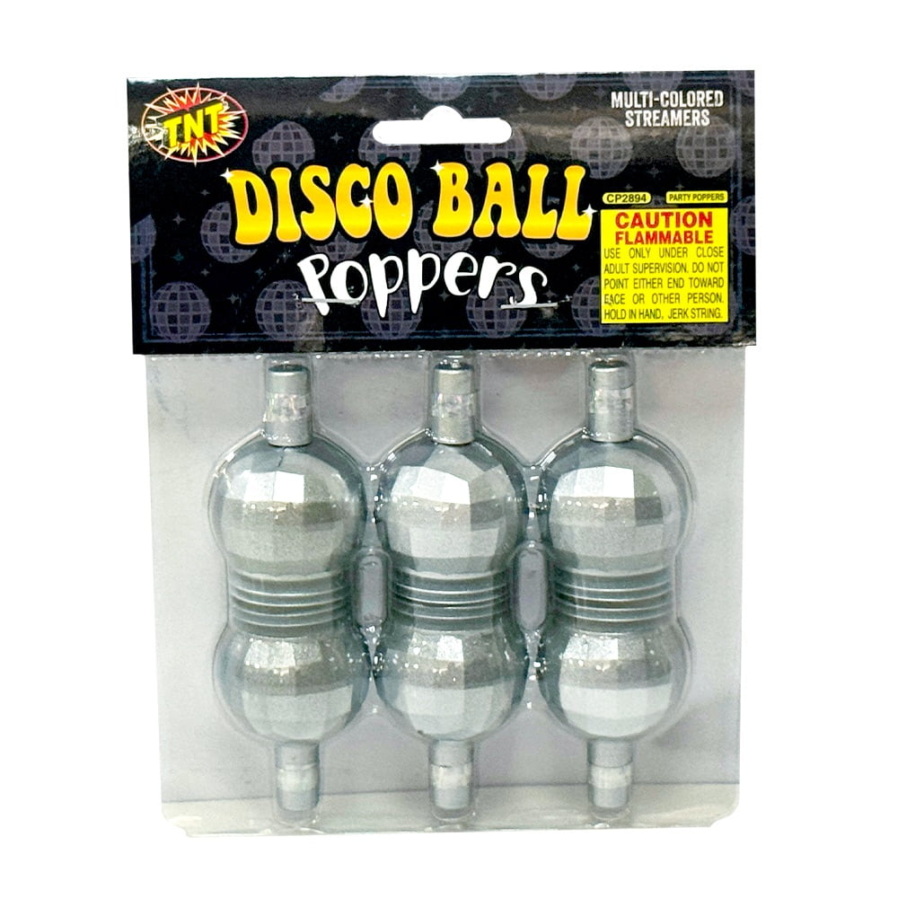 TNT Fireworks, Disco Ball Popper, Gold and Silver Paper Confetti , New Year's Party